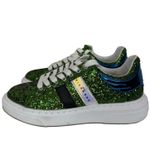 John Richmond Green Glitter Fashion Sneaker Size 6‎ EU 36 Photo 1