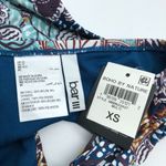 Bar III Boho By Nature Bikini Bottom XS Multicolor Smocked Side Hipster Brief Photo 4