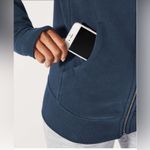 Lululemon  Scuba Hoodie Size 6 Mach Blue Light Cotton Fleece Zip Up Winter Cozy Photo 2