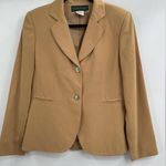 Harvé Benard Harvé Bernard yellow polyester 2 button deadstock nwt blazer size 8 Photo 0