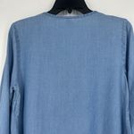 Old Navy Chambray Shirt Dress Button Front Pintuck Pleat Long Sleeve Size S Photo 5