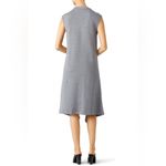 Marni Gray Tunic Dress Wool Sideswept Hem Symmetrical Minimalist IT 42/US 6 Silver Photo 9