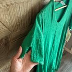 NWT Manta Del Lago Maxi Dress Sz Medium Green Lagenlook Artsy Photo 5