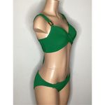 Robin Piccone New.  green bikini. D cup-top/ M- bottom. Retails $215 Photo 3