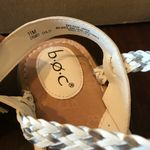 Born b.o.c. Sandals White Dena Flat Strappy Sandals Sz 11 NIB New in Box Leather Photo 3