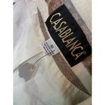 NWOT Casablanca Blazer Wool Blend Lined Jacket size‎ 10 Aztec Vintage Equestrian Tan Photo 1