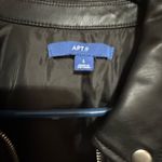 Apt. 9  leather like biker/moto jacket size large Photo 1