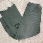 Velvet Tees Vervet Super High Rise 90s Vintage Crop Flare Jeans Green Size 27 Photo 5