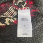 Lucky Brand  Sweater Med Black  Wool Alpaca Blend Boxy Crew Neck Boho Casual Cozy Photo 9