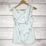 Vintage Y2K Hooded Sleeveless Embroidered Graphic Print Top Women’s Size Medium Blue Photo 10