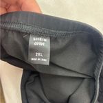 SheIn  2X Strapless Body Suit Black Draped Dress Photo 7