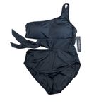 La Blanca NWT! Island Goddess One Shoulder Tie One Piece Swimsuit - Size 16 Photo 4