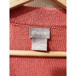 Chico's Chico’s Button Front Linen & Cotton Blend Cardigan Size Medium Sienna Rose NWT Photo 3