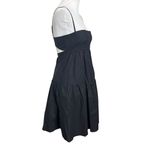 Modern Citizen  Alondra Tiered Mini Dress Extra Small Black Cotton Party Photo 2
