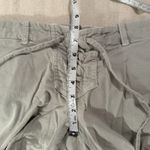 Cloth & Stone Anthropologie Sz S Cropped Joggers LaceUp Fly Light Gray Corduroy Photo 11