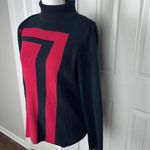 Style & Co Style Co Red and Black Ribbed Turtleneck Photo 1