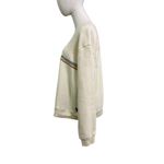 Patagonia Uprisal Crew Sweatshirt Mountain Stripe Logo Cream Size L Photo 3