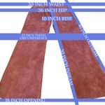 Newport News DARK MAUVE PINK BOOT CUT SUEDE TROUSERS (8) Photo 12