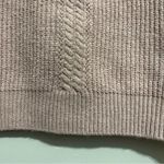 Tahari  Ribbed Cable Knit Crewneck Sweater Light Pink M Photo 6