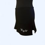 Rave City Vintage Y2K Black mini skirt with butterflies Size medium Photo 2