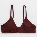 Aerie NWT scoop twist purple bikini top XL Photo 0