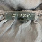 Don’t Ask Why Gray Button Front Crop Top Size OS Spaghetti Strap Made in Italy Photo 3