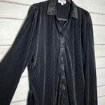 Mable Disco Plisse Mini Dress Black Size Small Photo 4