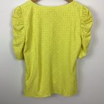 CeCe  Eyelet Puffed Sleeves Blouse Size Small Photo 3