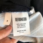 Reformation  Navy and White Striped Jumpsuit Photo 7