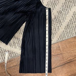 J.O.A. Blue Flare Sleeve Off The Shoulder Velvet Pleated Top Blouse Photo 10