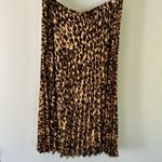 Halogen NWT  Pleated Cougar Print Skirt XL Photo 4
