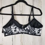 Victoria's Secret NWT  Black White Palm Iconic Scoop Bikini Top Women's Size XL Photo 4