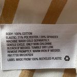 Ava & Viv NWT -  White + Tan Stripe Summer Tank Top With Smocking - Plus Size 2x Photo 6