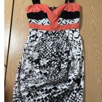 Guess B30 Women’s Vintage Lightweight Print Dress Pink Black White size Xs Photo 0