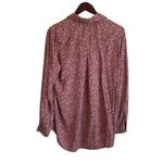 Beach Lunch Lounge Women Top L Pink Ditsy Floral Print Button Up Cottagecore Photo 2