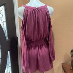 Knox Rose  pink cold shoulder romper Photo 4