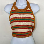 ZARA  Knit halter top multicolor size Small Photo 0