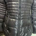 Kensie  Quilted Ombré Purple Gray Shiny Puffer Jacket Coat Size Small Photo 5