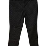 Theory Black Izelle Charismatic Jacquard Geometric Pants Business Office Size 4 Photo 0