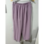Alfred Dunner  Pant Suit Women's 14 Lilac Blazer Mock Vest Short Sleeve Pants 16 Photo 7
