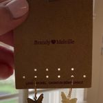 Brandy Melville Gold Butterfly Earrings Photo 0