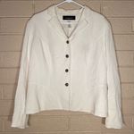 Chico's Jones New York  Ivory Button-Up Blazer Photo 0