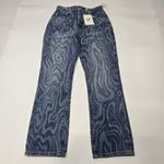 Lovers + Friends Reece High Rise Slim Straight in Blue Canyon Size 26 Photo 2