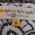 Roberta Roller Rabbit  FOR PIPERLIME COTTON METALLIC NECK NAVY GEO PRINT TUNIC S Photo 10