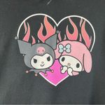Sanrio MY MELODY & KUROMI- Kawaii - Adult Large Unisex Black Pullover Hoodie Photo 2