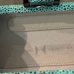 Halston Heritage  Blue Lizard Print Frame Clutch Photo 4
