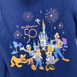 Disney Walt World women's small 50th anniversary zip up sweatshirt rose gold blu Photo 11