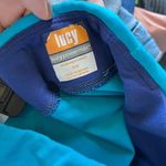 LUCY POWERMAX BLUE CAPRI LEGGINGS WOMENS SIZE M‎ ATHLETIC YOGA RUNNING Size M Photo 4