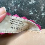 Draper James  Piper Ric Rac Pink and White Gingham Flats Sandals. Size 8.5 Photo 9