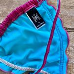 Mildred Rubin Classic Heart Wine and Turquoise Bikini Size L Photo 12